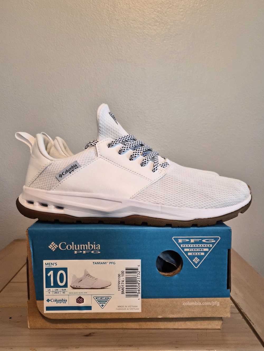 Columbia Tamiami PFG Men's Lightweight White Slip-On Sneaker